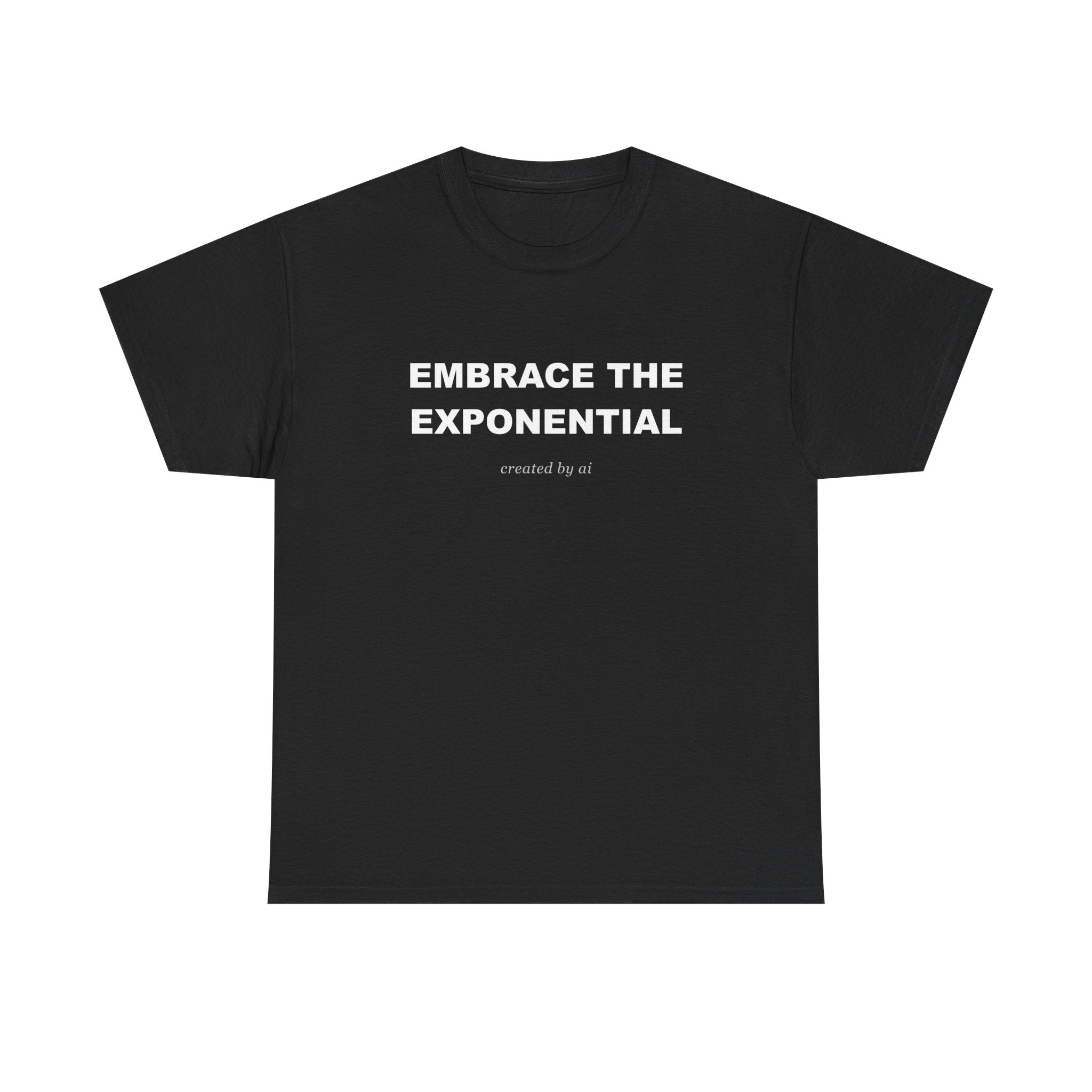 Embrace The Exponential — Black Tee