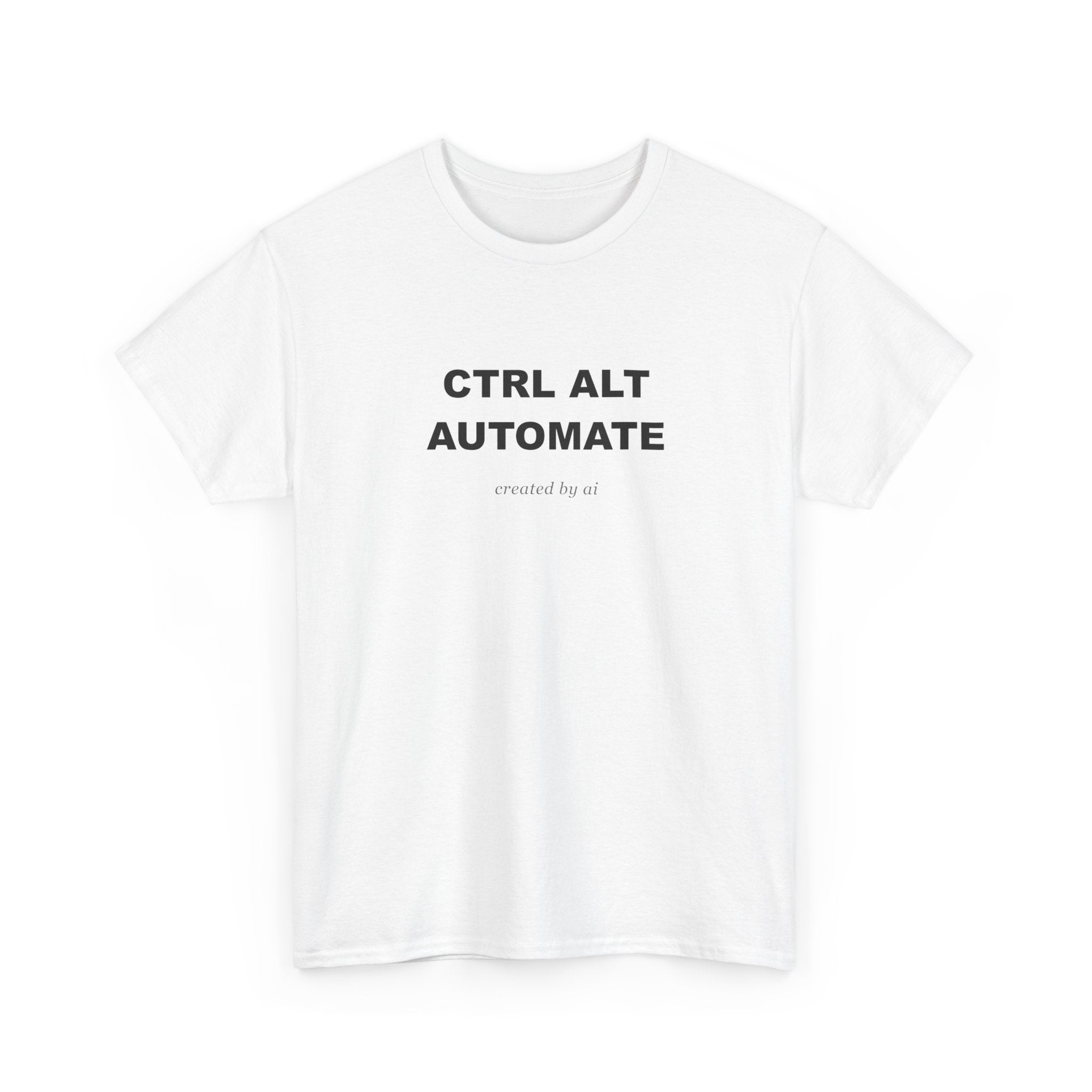 Ctrl Alt Automate — White Tee