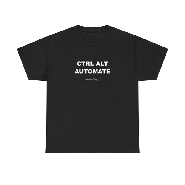 Ctrl Alt Automate — Black Tee