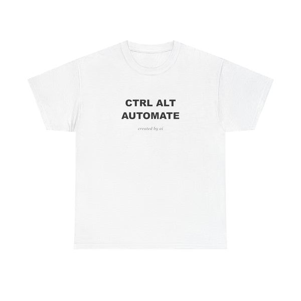 Ctrl Alt Automate — White Tee