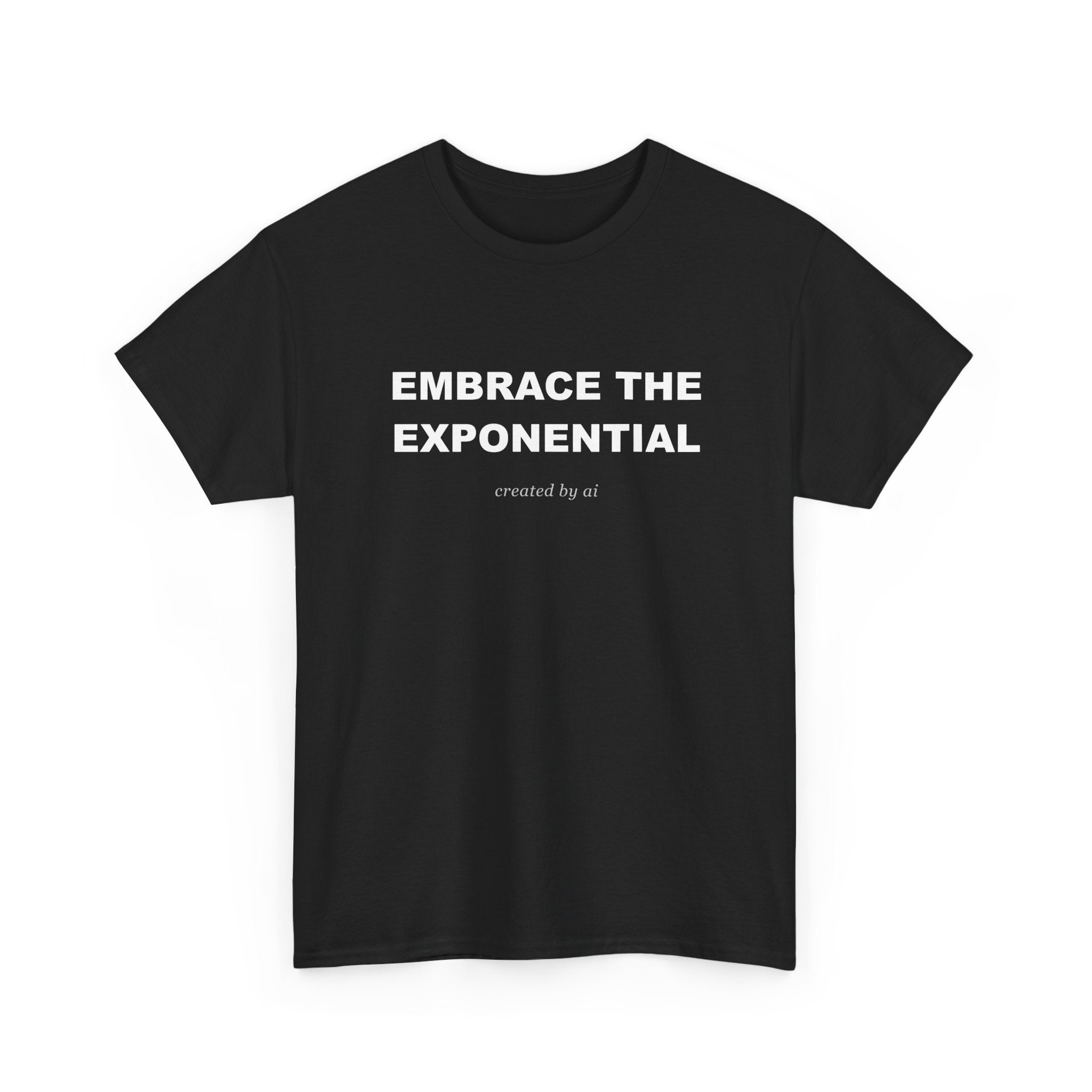 Embrace The Exponential — Black Tee