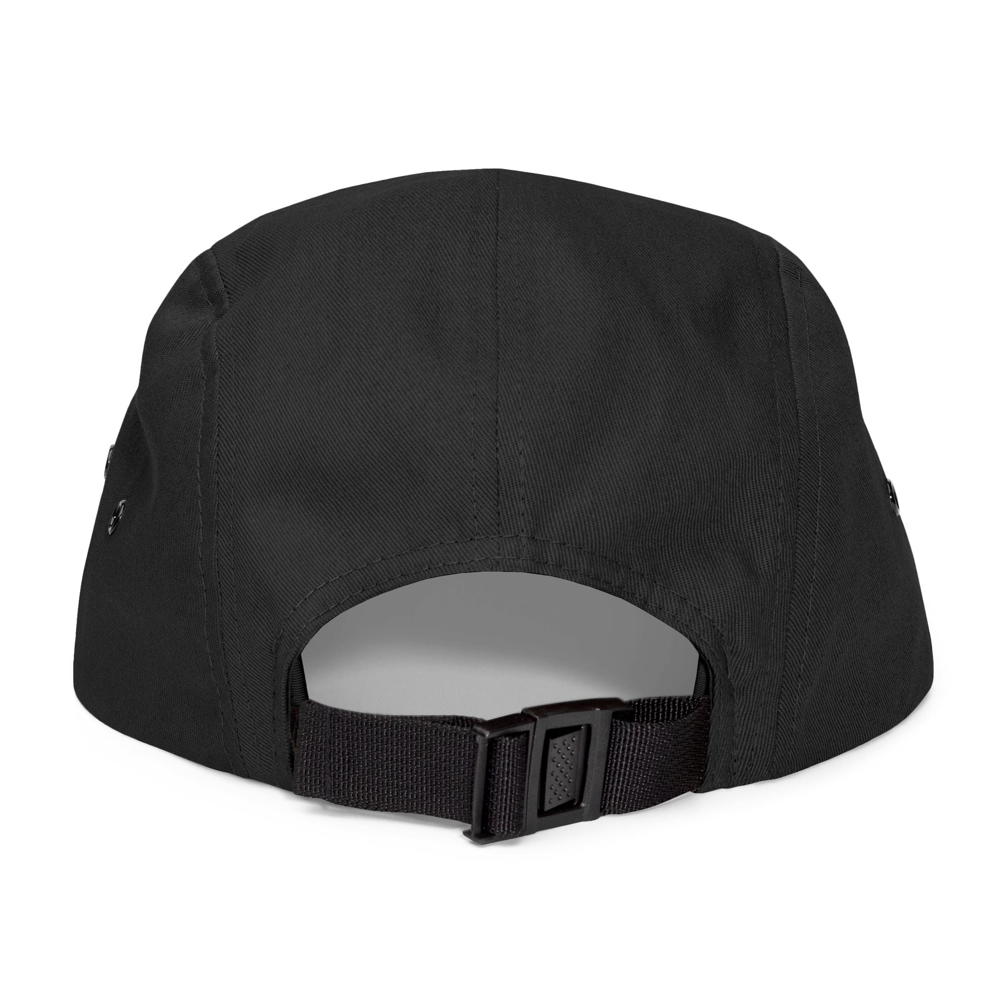 Camo 5-Panel Cap — Embroidered “Future Happened Yesterday”